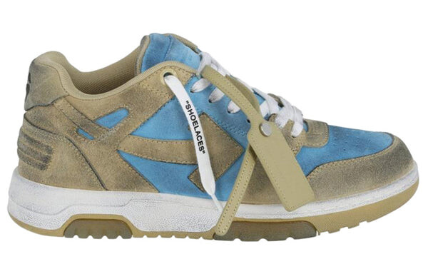 Кроссовки out of office low-top sneakers 'blue olive green' Off-White, синий — фото 2