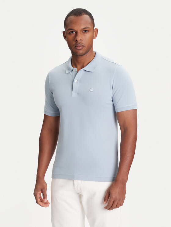 

Рубашка поло облегающего кроя 3WG9U301Z United Colors Of Benetton, синий