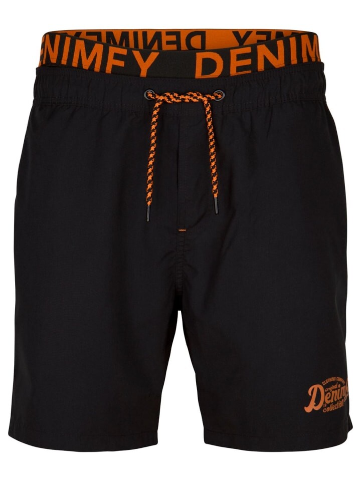 

Шорты DENIMFY Short DFNeo regular/straight, черный