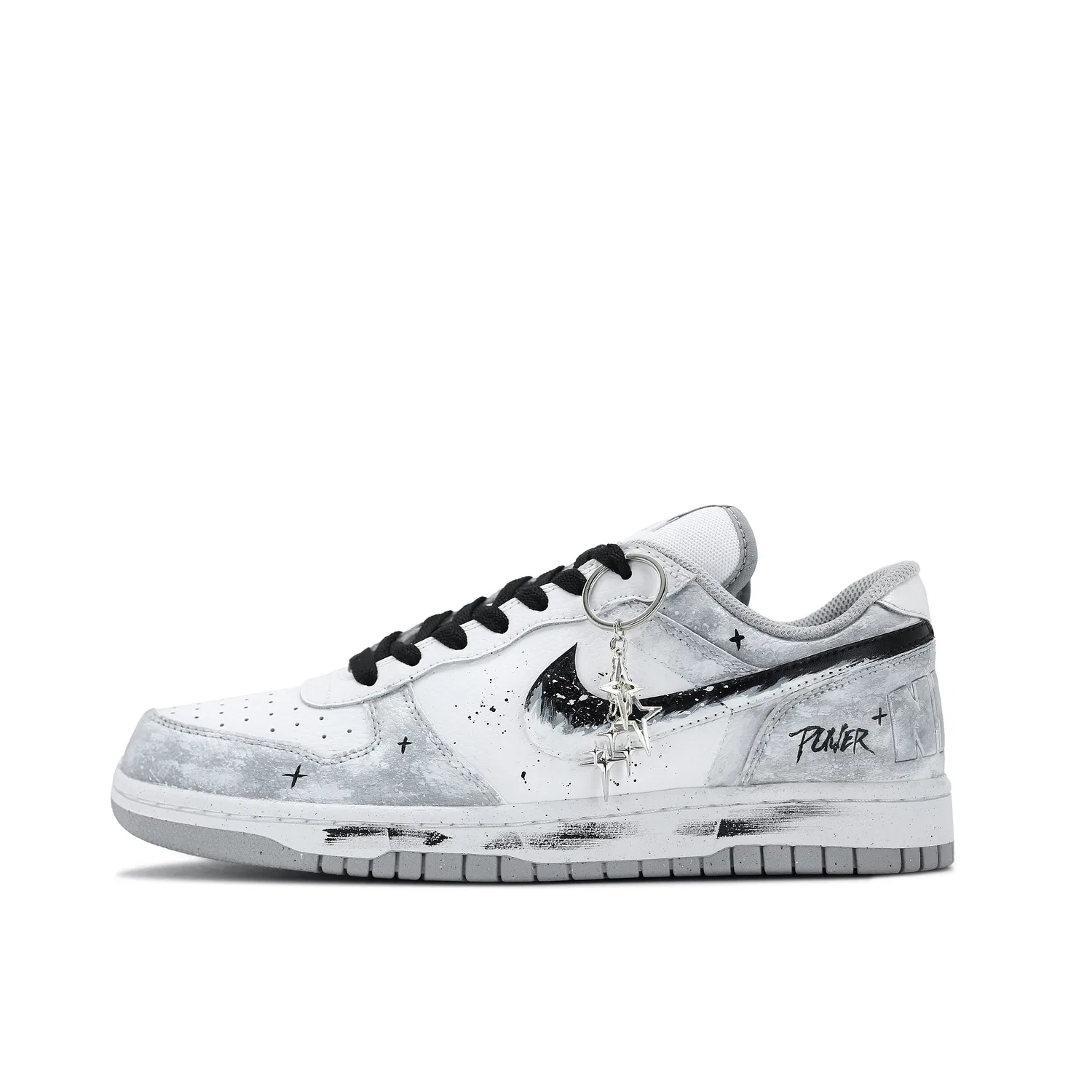 Кроссовки кожаные Nike Big Star Light Gray — фото 3