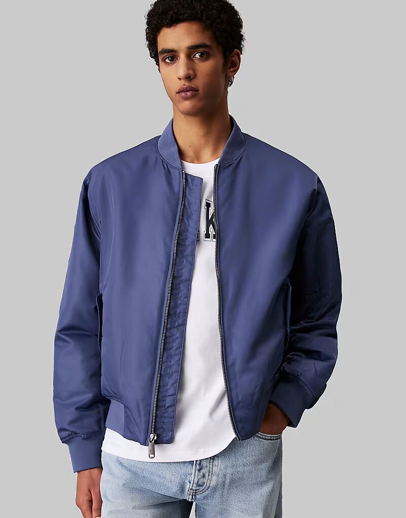 

Куртка-бомбер из нейлона Calvin Klein Jeans цвета винтажного индиго