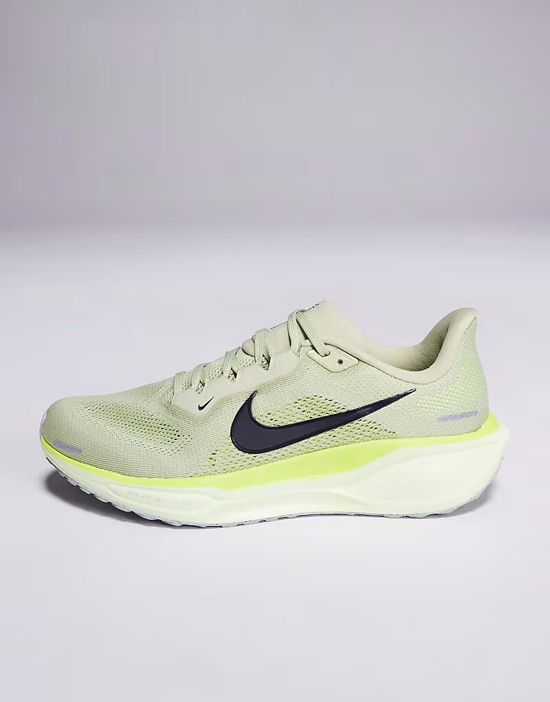 Кроссовки Nike Running Air Zoom Pegasus 41 зеленого цвета — фото 2