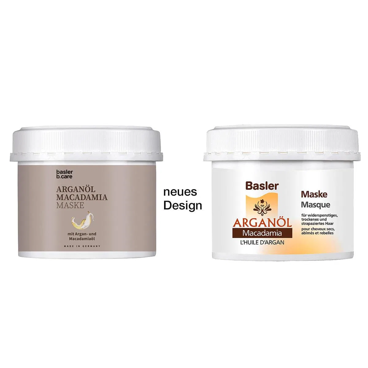 Маска для волос с аргановым маслом и макадамией Basler Argan Oil Macadamia Mask, 500 мл Basler — фото 2