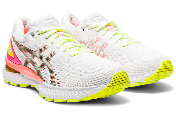 Кроссовки гелевые нимбус 22 облегченный показ Asics, белый — фото 3