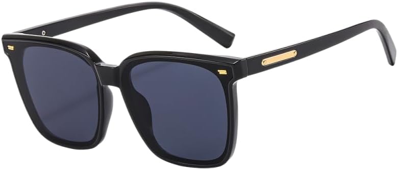 

Ретро-солнцезащитные очки квадратной формы с поляризацией для женщин и мужчин, винтажные прямоугольные солнцезащитные очки UV400, модные классические солнцезащитные очки MAZNVISO, Black