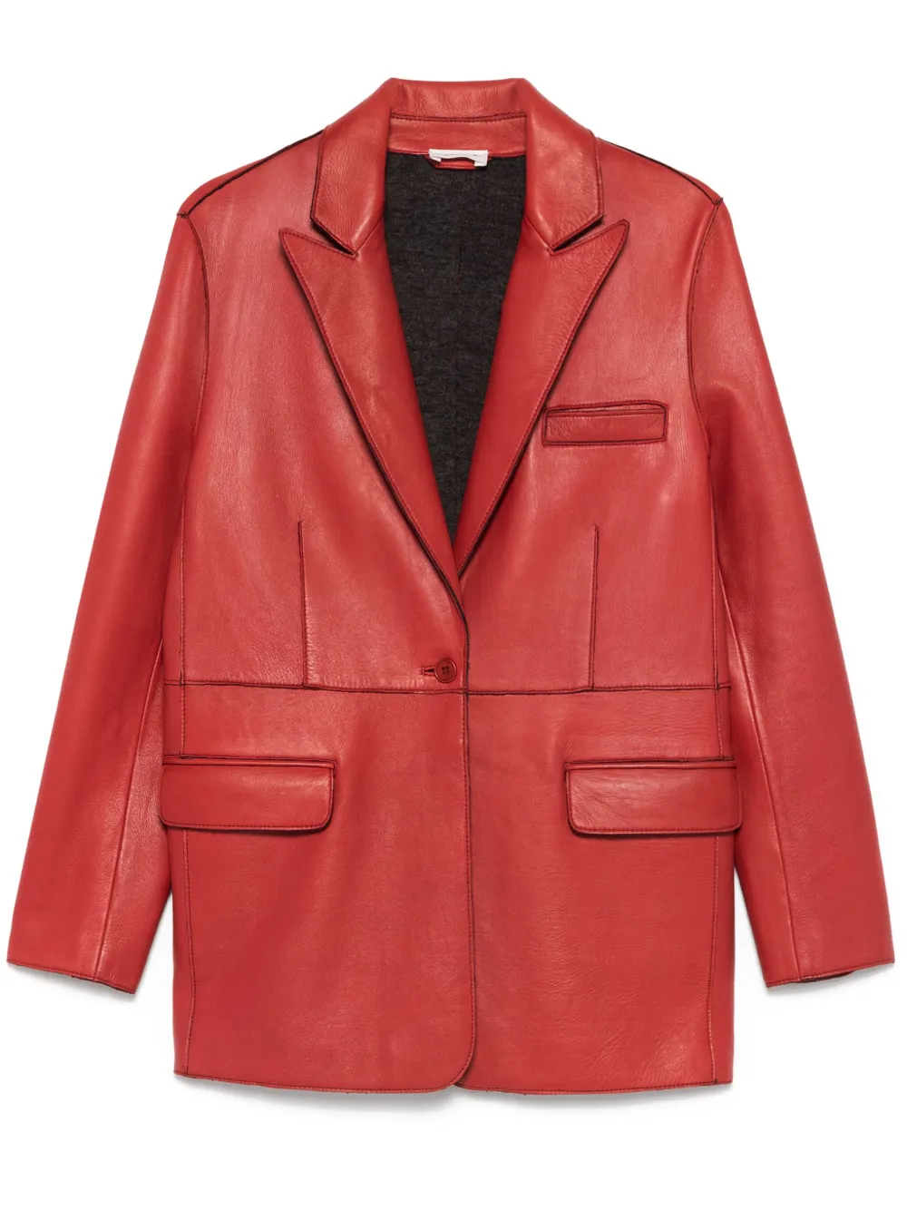 

Кожаный блейзер Maciock P.A.R.O.S.H., красный