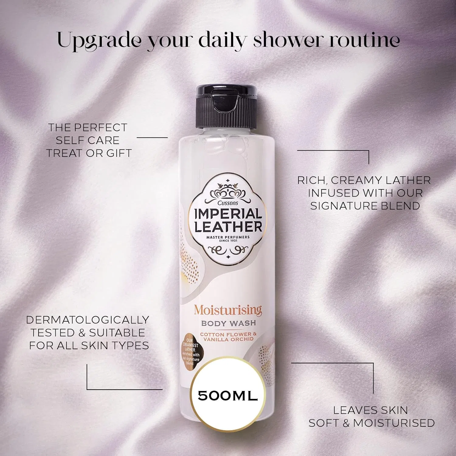 Увлажняющий гель для душа Imperial Leather с ароматом хлопка и ванили Imperial Leather — фото 3