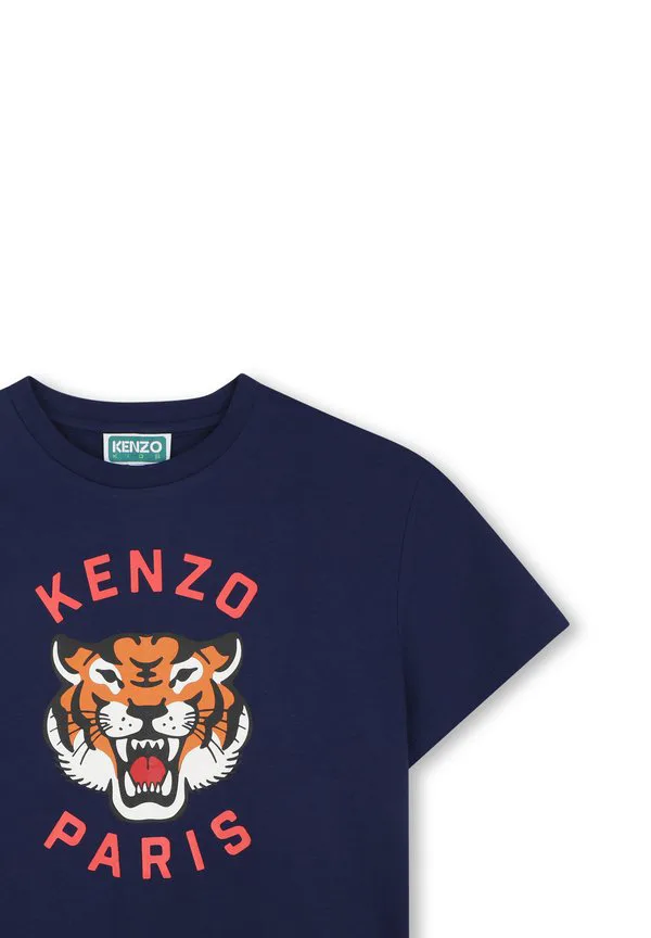 Футболка с принтом Kenzo Kids, Medieval Blue — фото 3
