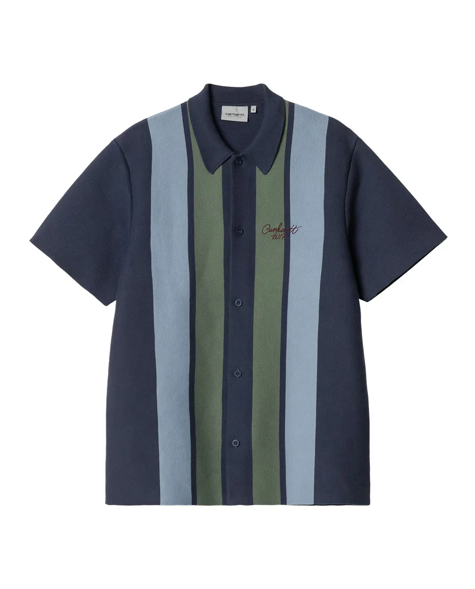 

Мужской свитер Memory Knit с коротким рукавом Carhartt WIP, синий