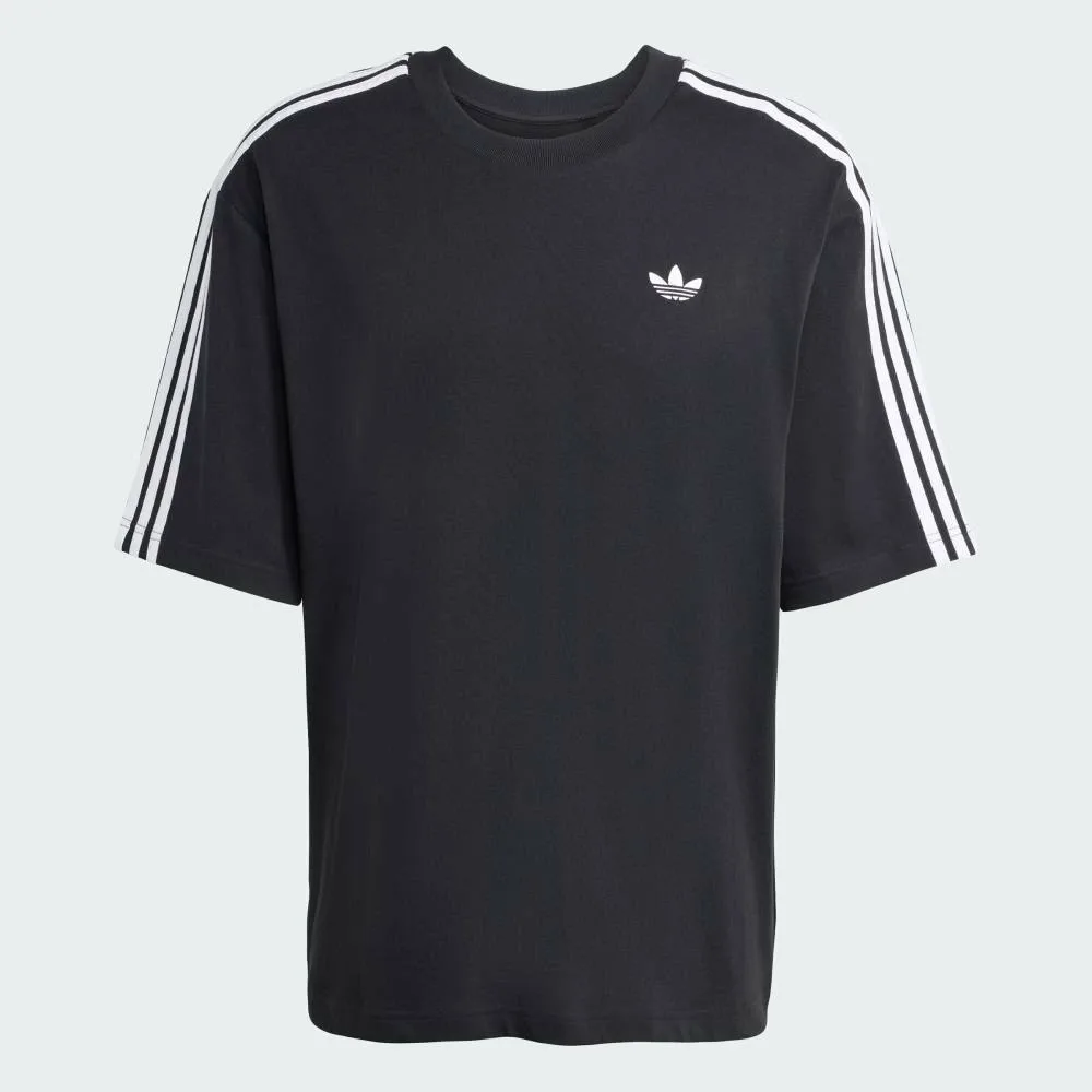 Футболка Adicolor с тремя полосками, увеличенного размера Adidas, black — фото 4