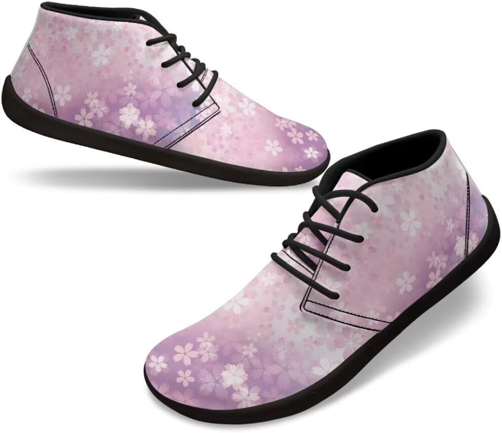 

Кроссовки для мужчин и женщин с широким носком, легкие, босоножечного типа, с удобной подкладкой, для ходьбы и бега Fuialdolg, Cherry Blossom Pattern