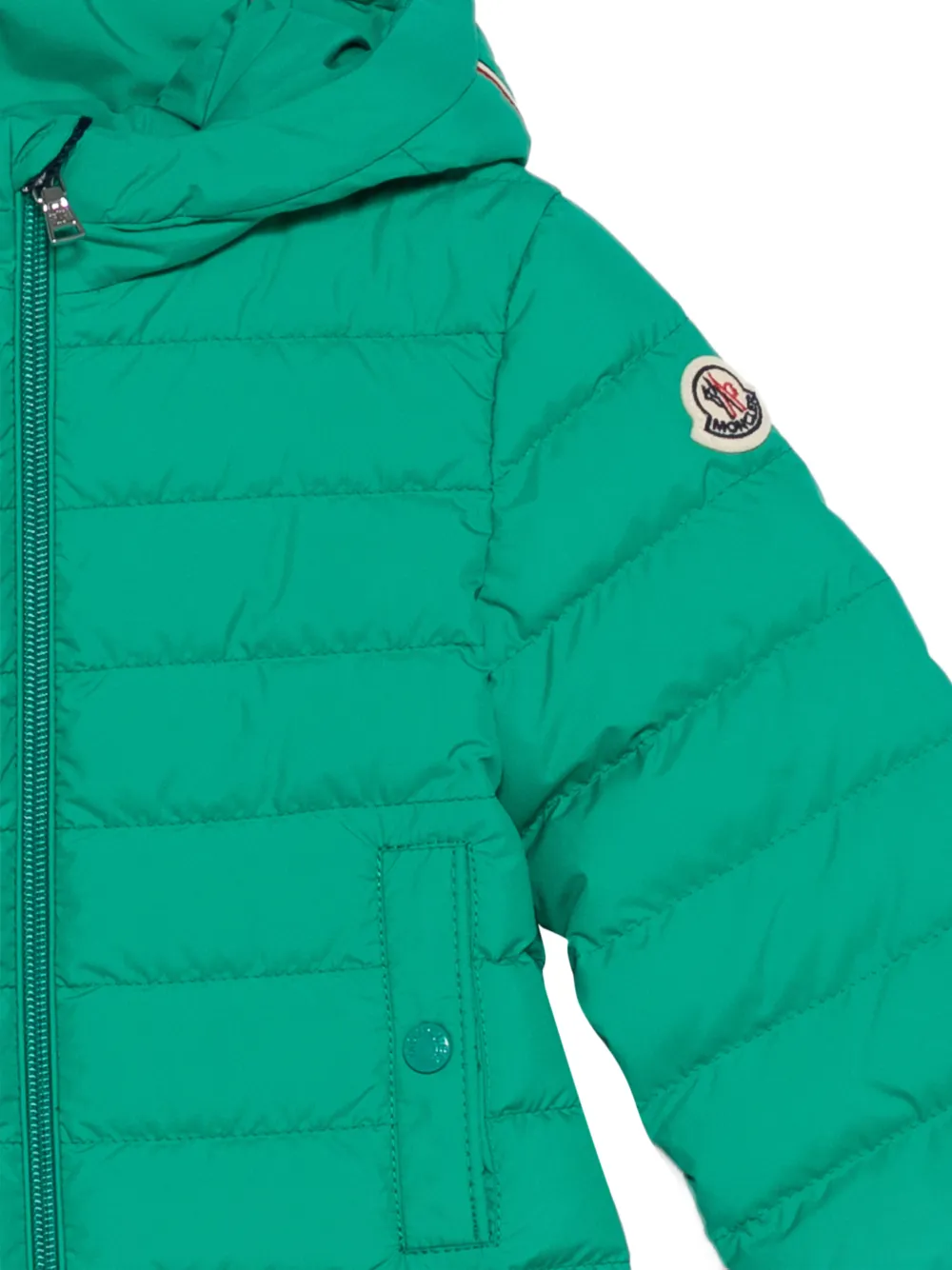 Стеганая куртка с капюшоном Dilar Moncler Enfant, зеленый — фото 3