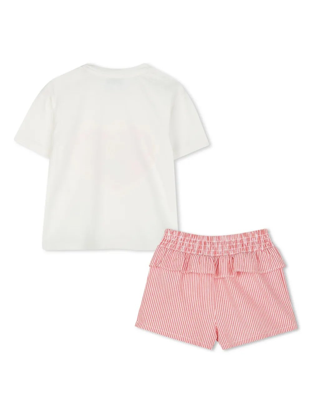 Комплект из топа и шортов Kenzo Kids, красный — фото 2