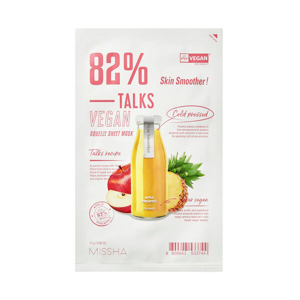 

Смягчающая маска для лица, 27 г Missha Talks vegan