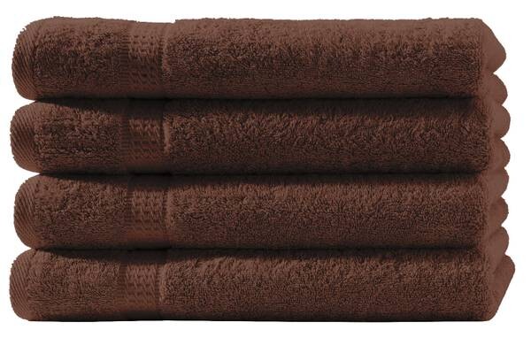 

4 шт Набор полотенец One-Home Frottee 70x140 cm, 70x4x140 см, коричневый