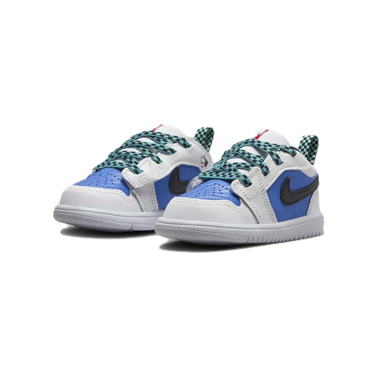 Air 1 Износостойкие Низкие Ботинки для Малышей Белый Синий Детские и Малыши Jordan — фото 3