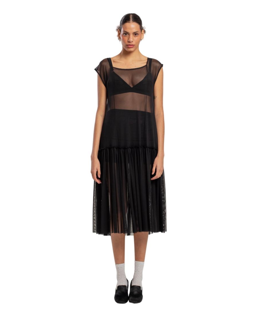 

Женское прозрачное платье из полиэстера PCFG, Black