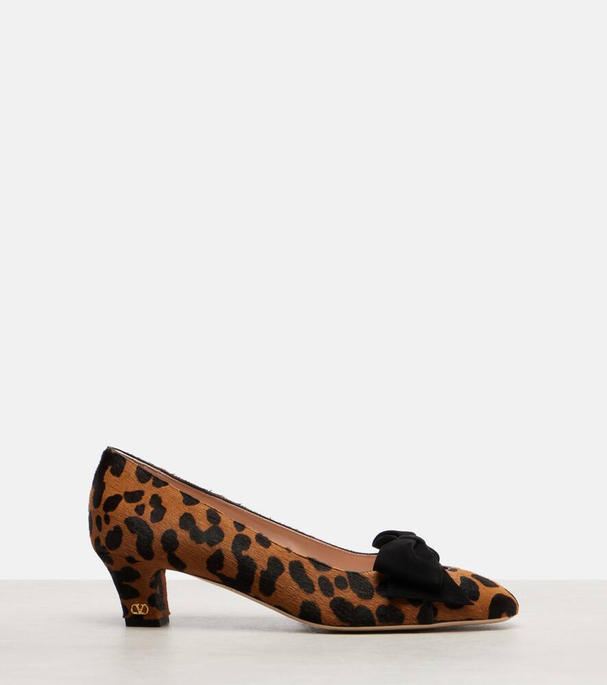 Bowow 45 туфли-лодочки из леопардовой телячьей кожи Valentino Garavani, Leo — фото 4
