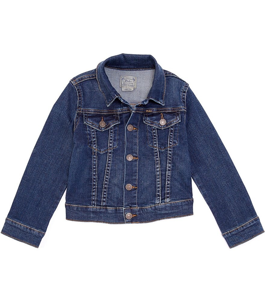 

Джинсовая куртка для девочек Polo Ralph Lauren Little Girls 2T-6X, синий
