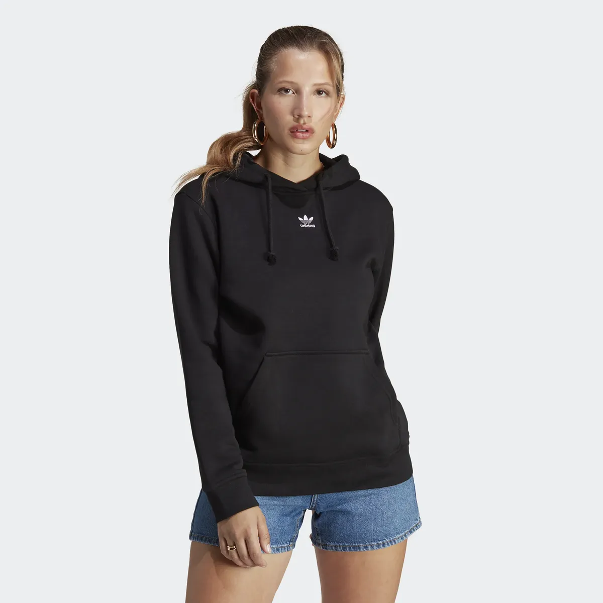 

Толстовка Adidas Originals с капюшоном "ADICOLOR ESSENTIALS FLEECE HOODIE", черный