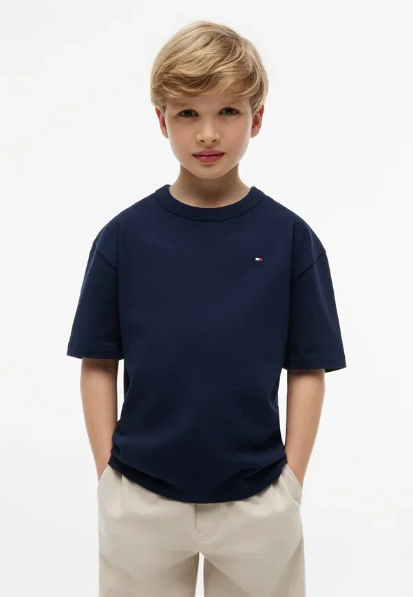 Футболка с графическим принтом Tommy Hilfiger, темно-синяя ночь — фото 3