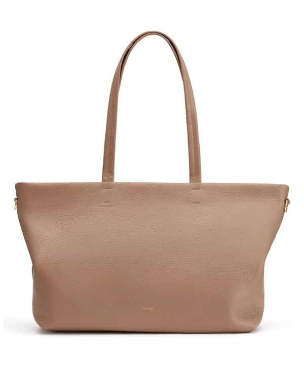 

Небольшая удобная сумка-тоут на молнии Cuyana, коричневый