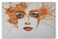 

Картина на холсте A.S. Création Watercolor Face 1 цвет grauorange