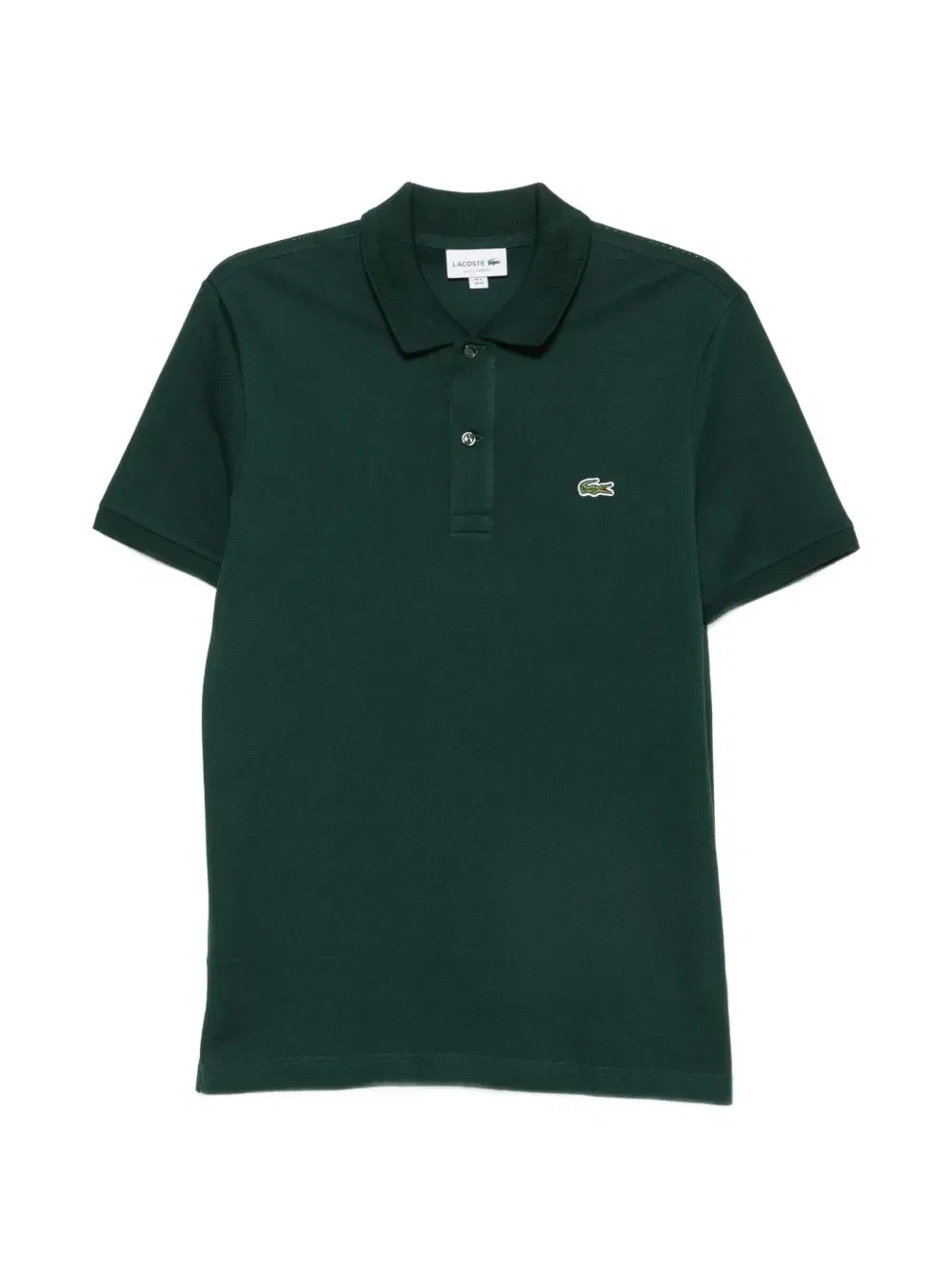 Рубашка-поло Lacoste с короткими рукавами, хлопок 100%, зеленый