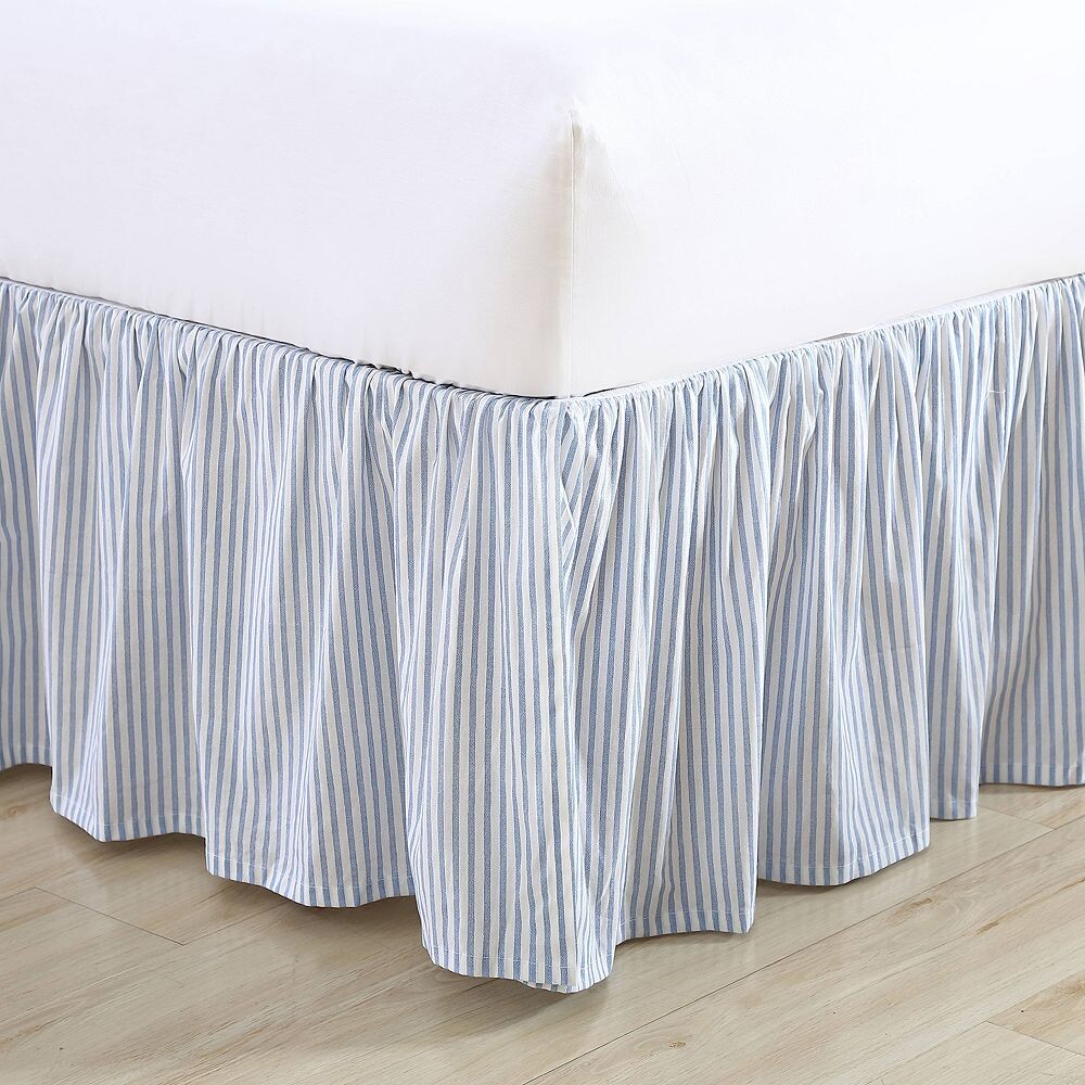 

Laura Ashley Под юбкой в ​​полоску Ticking Stripe, синий
