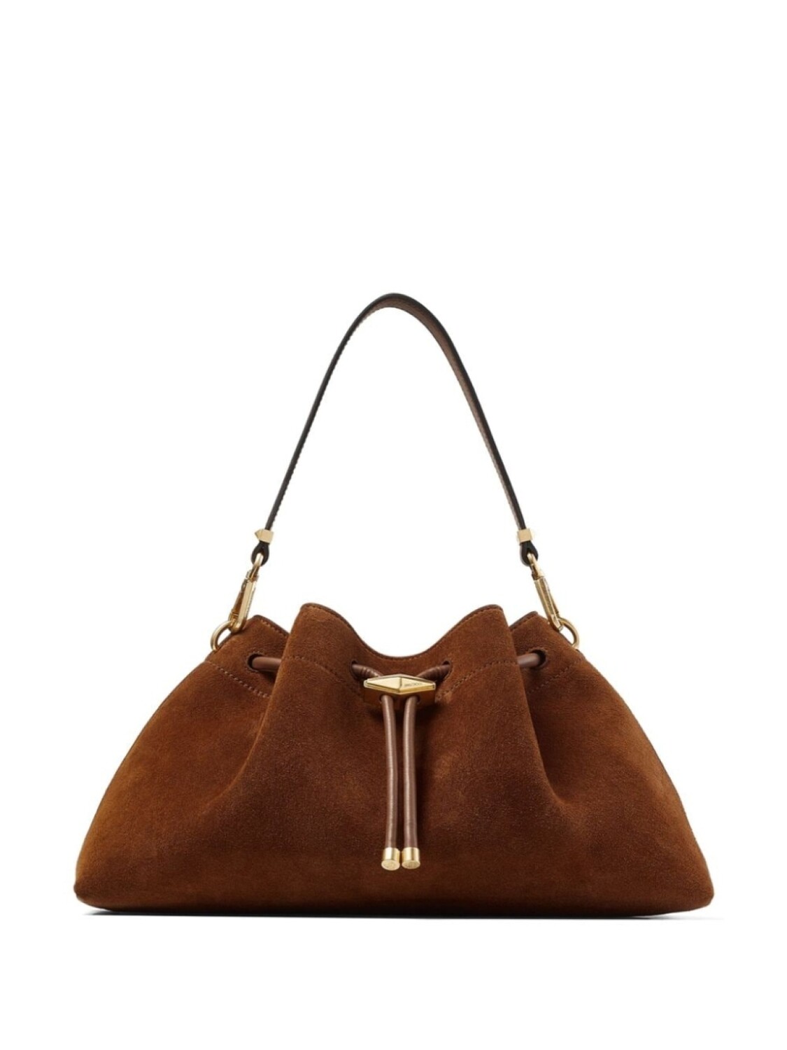 

Замшевая сумка Jimmy Choo Cinch M, коричневый