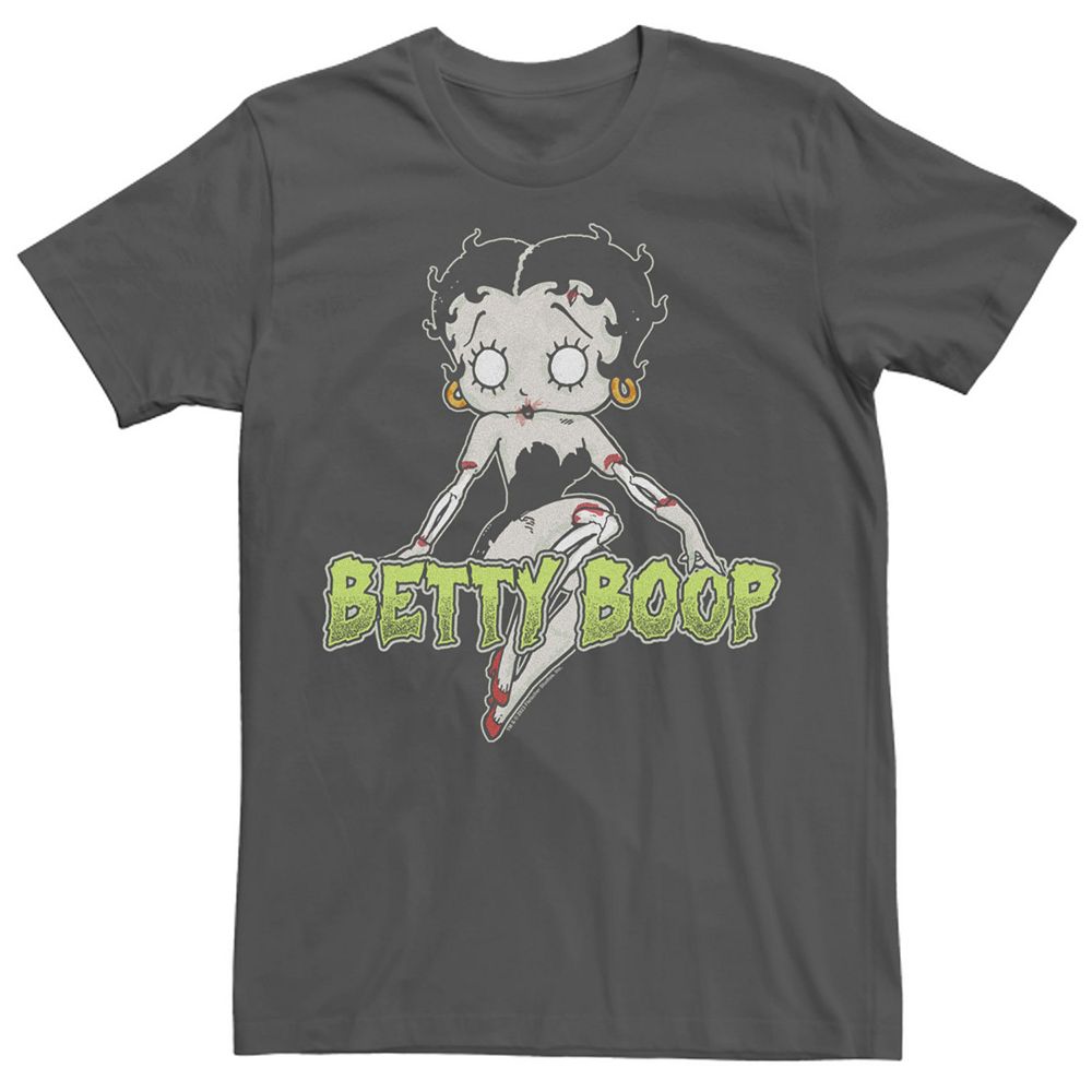 

Мужская футболка с рисунком зомби Betty Boop Halloween Licensed Character, цвет Charcoal