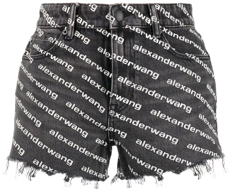 

Шорты Alexander Wang Bite Shorts, серый