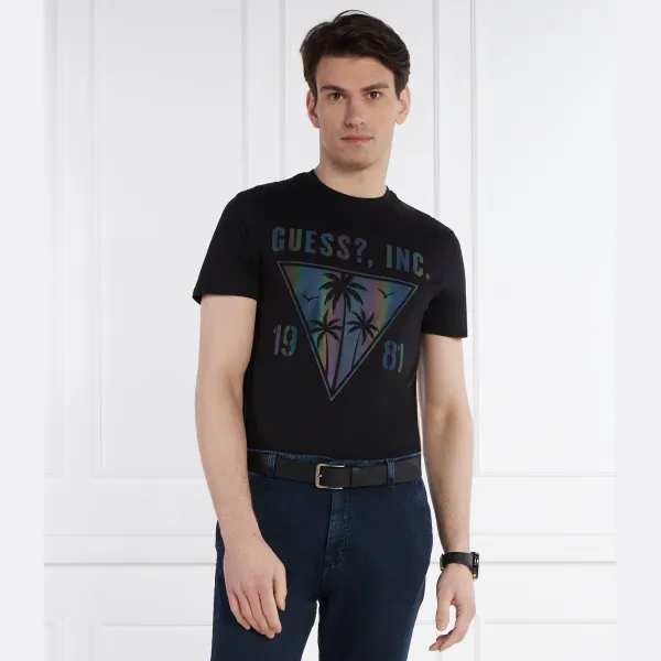 Облегающая футболка Guess, черный — фото 2