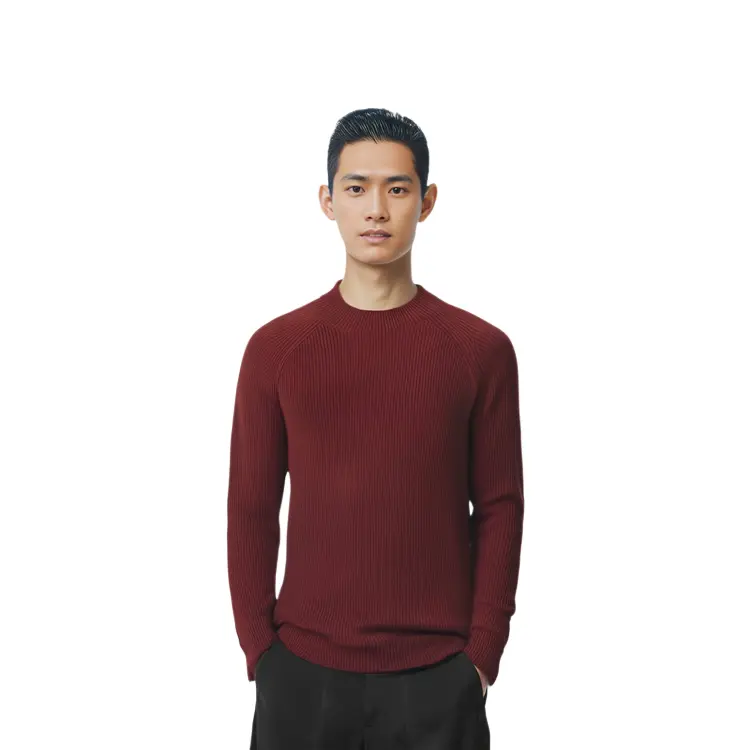 Свитер мужской красный Uniqlo, красный — фото 3