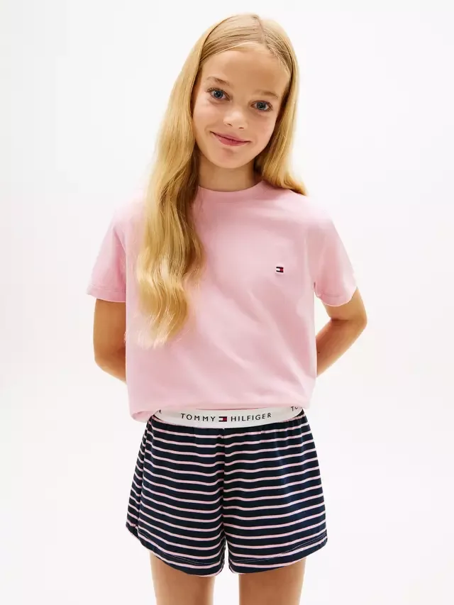 Детский короткий пижамный комплект, разноцветный Tommy Hilfiger — фото 2