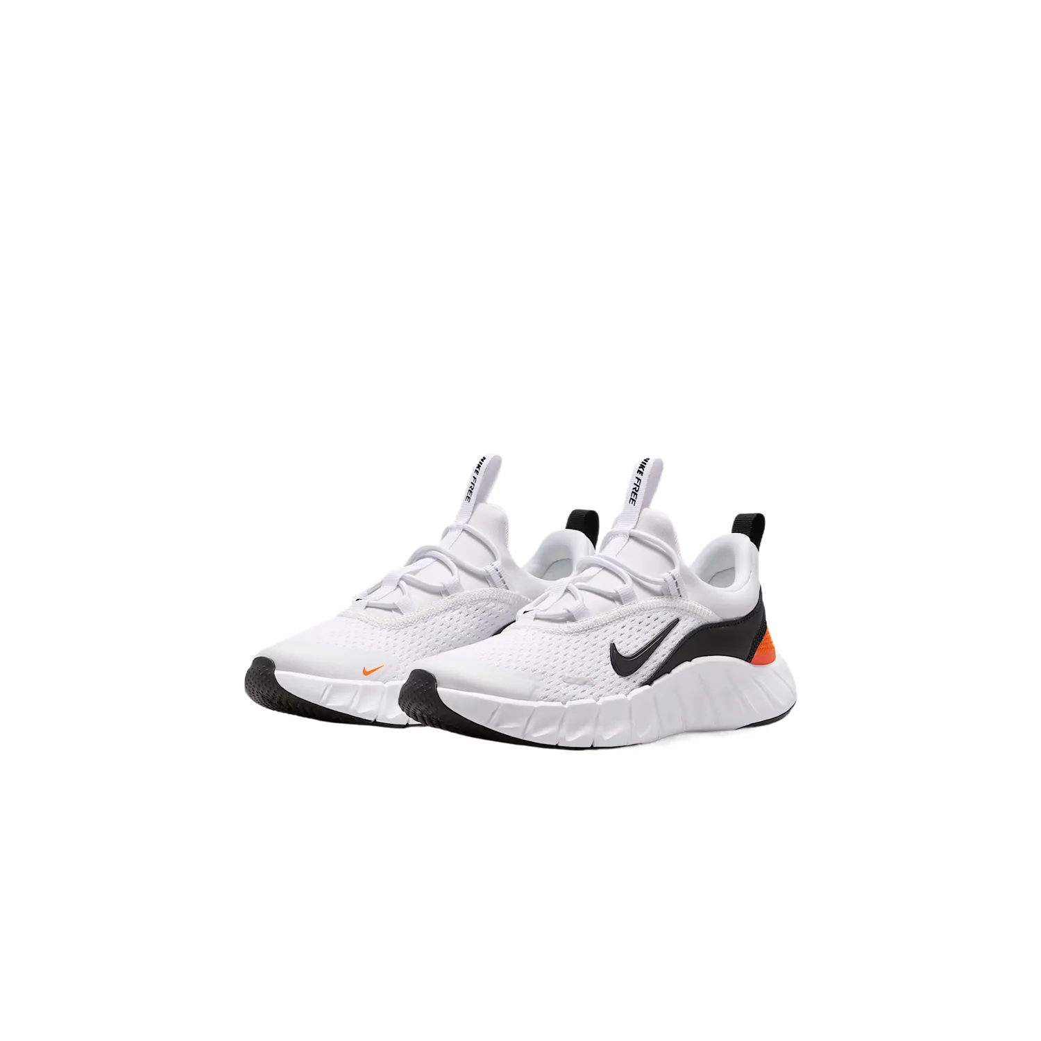 Детские кроссовки low top для бега Nike, White/Safe Orange/Black — фото 4