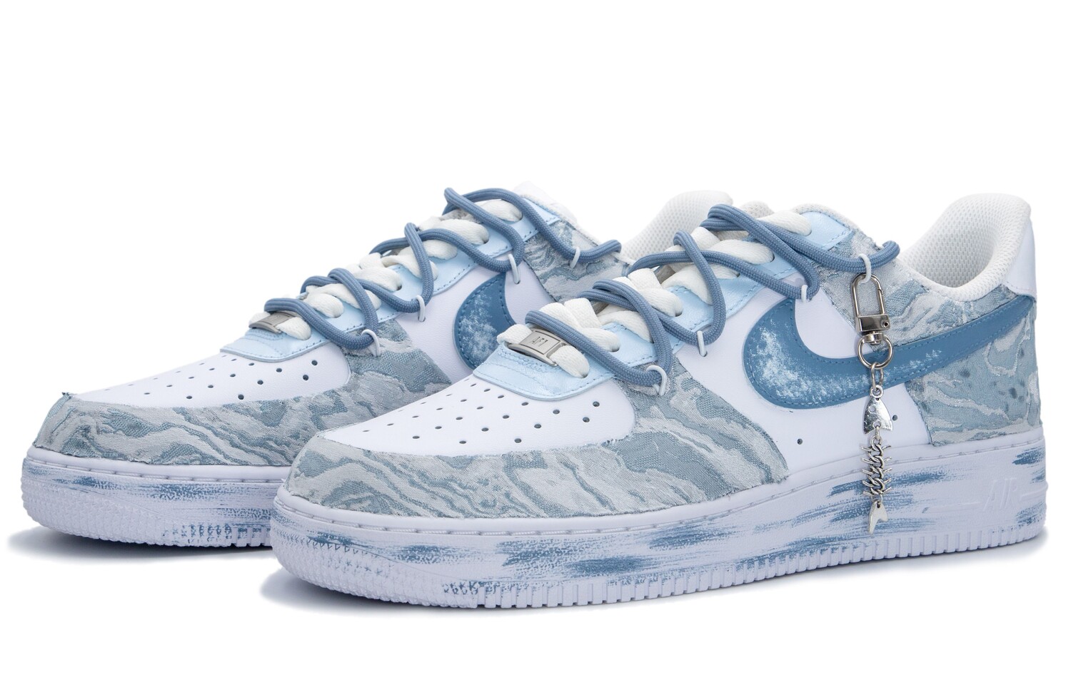 

Обувь для скейтбординга Nike Air Force 1 унисекс, White/Blue