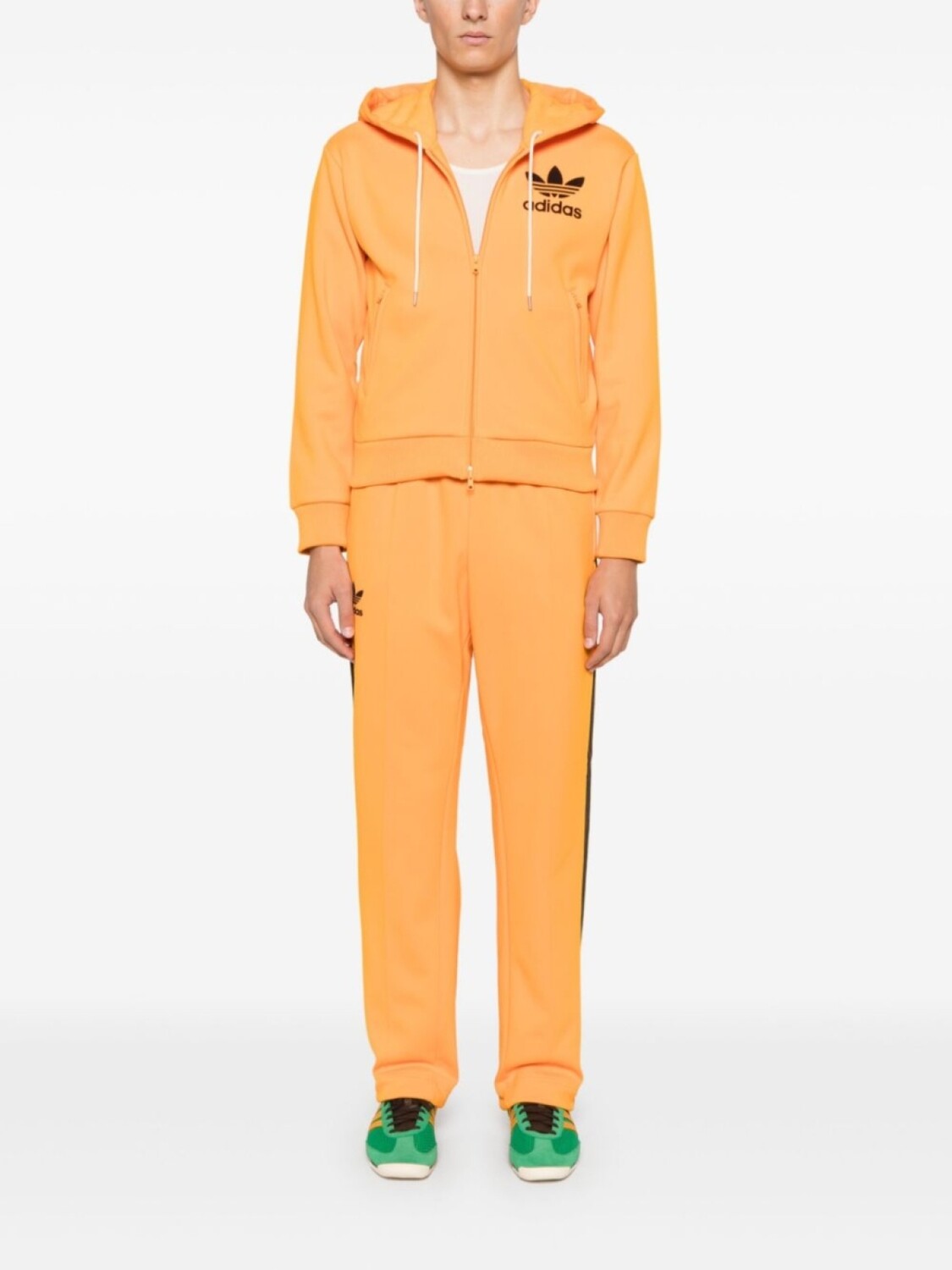Adidas спортивные брюки 3-Stripes из коллаборации с Wales Bonner, оранжевый — фото 3
