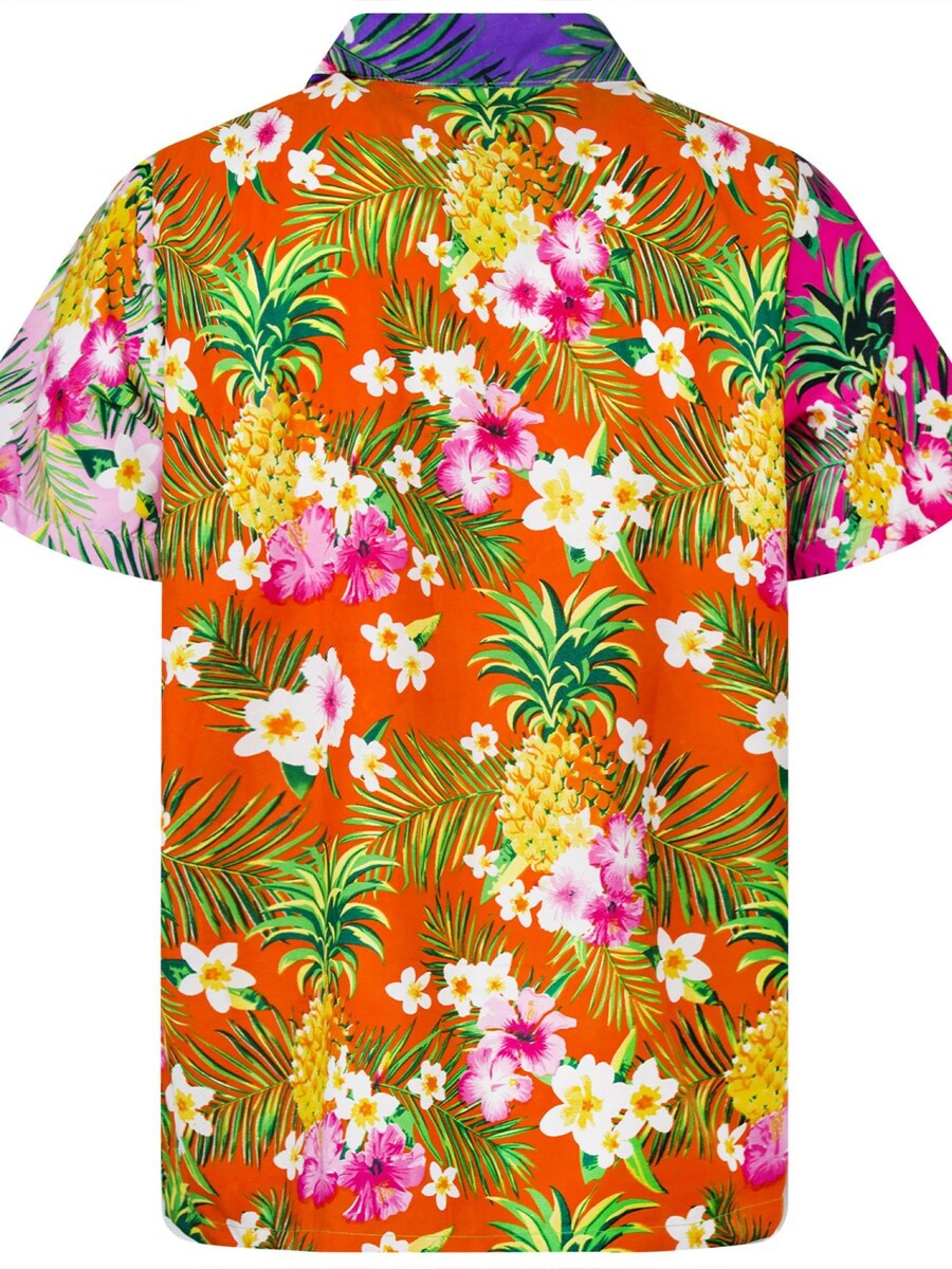 Рубашка на пуговицах классического кроя King Kameha Pineapple Flowers, Mixed Colors — фото 2