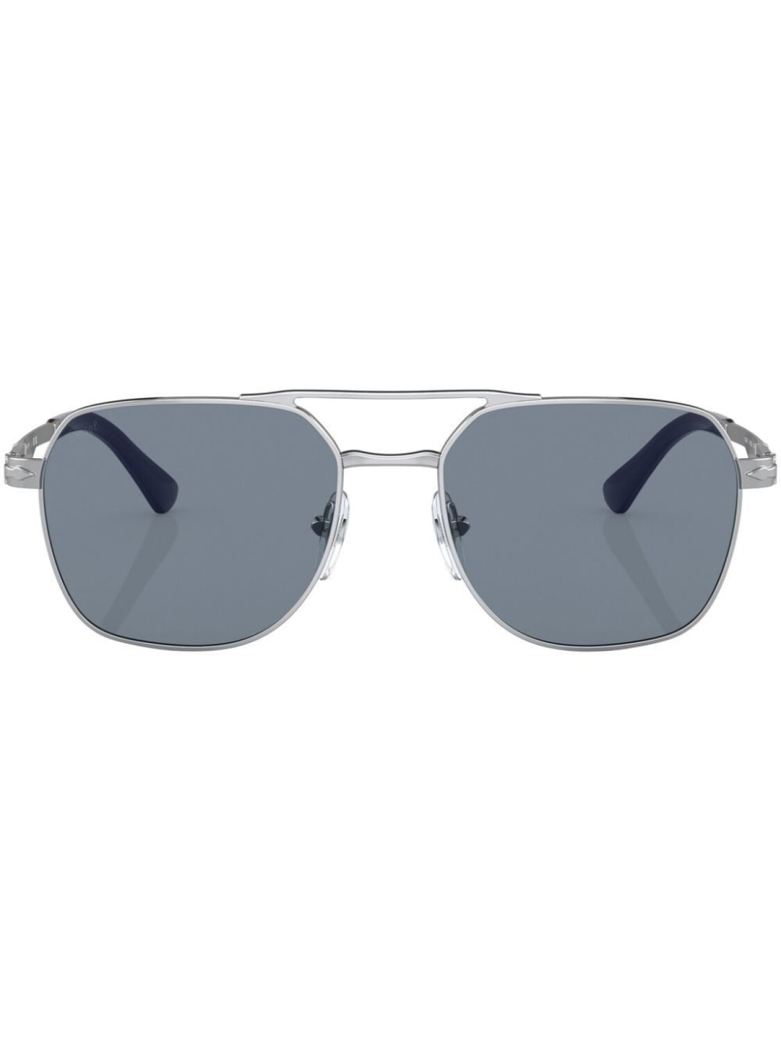 

Persol солнцезащитные очки в квадратной оправе, серебристый