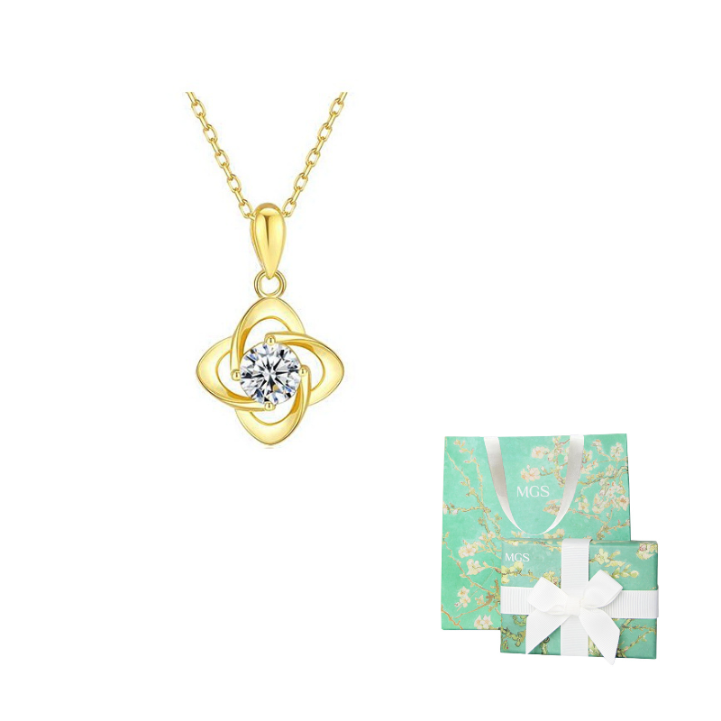 

Минималистичное элегантное романтичное винтажное роскошное благородное нежное колье для женщин MGS, alloy-золотой lucky four-leaf clover necklace