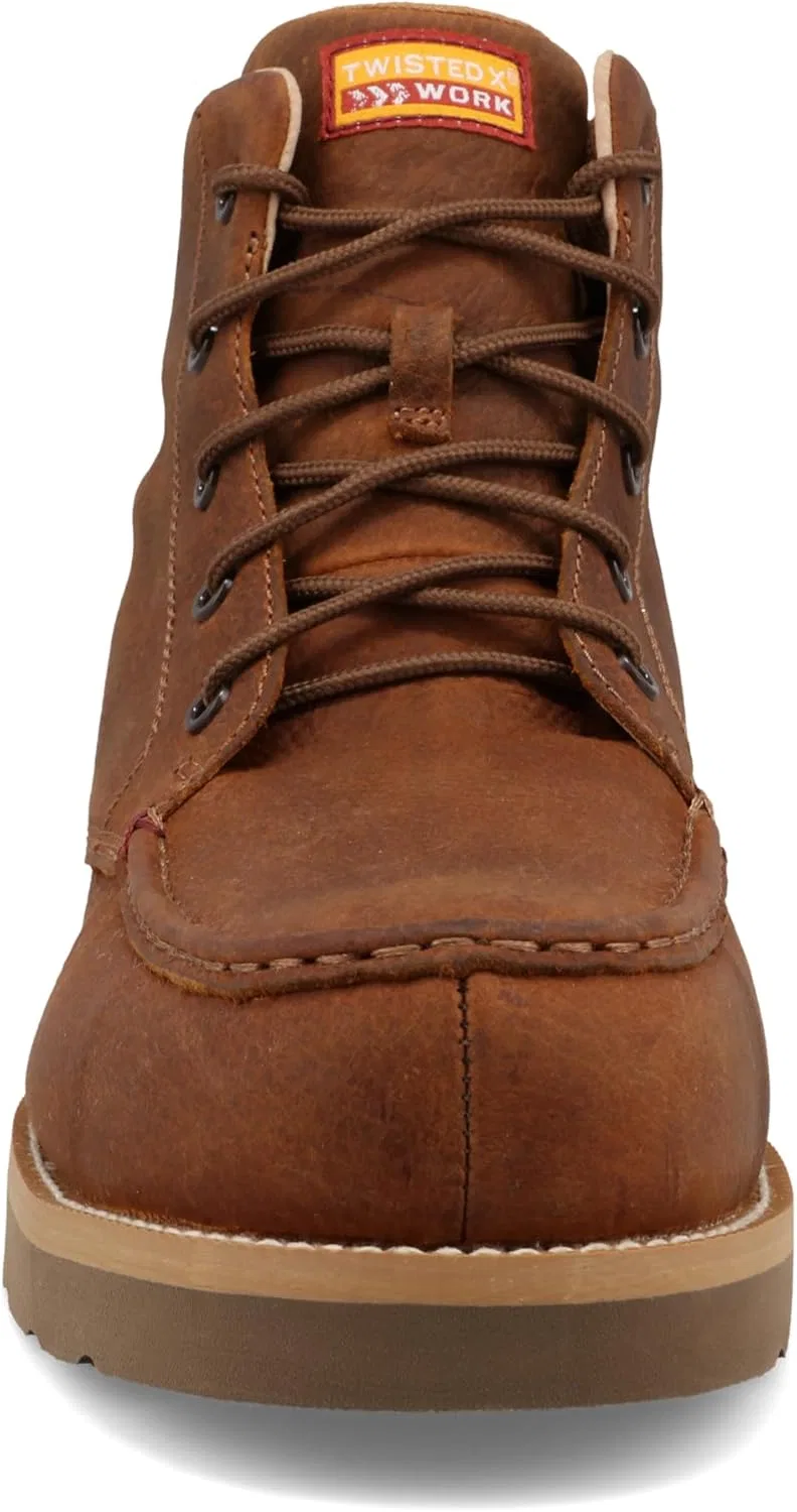 Рабочие ботинки Twisted X Men's 6 Inch Nano Composite для строителей, Brown Sugar — фото 4