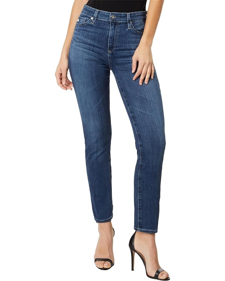 

Джинсы AG Jeans Mari High Rise Slim Straight in Aura, цвет Aura