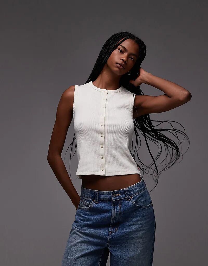 

Топ Levi's Rory с пуговицами на блузке цвета экрю