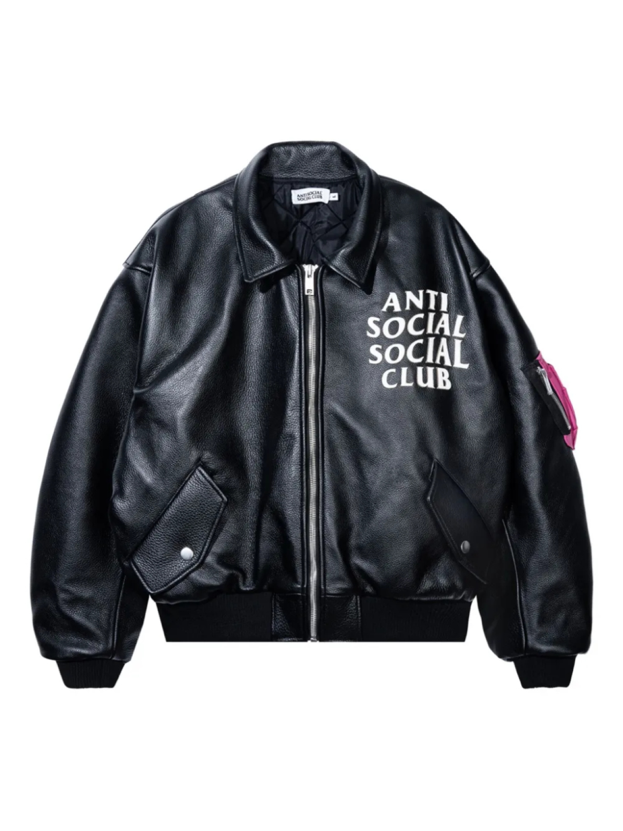 

Куртка-бомбер с логотипом Anti Social Social Club, черный