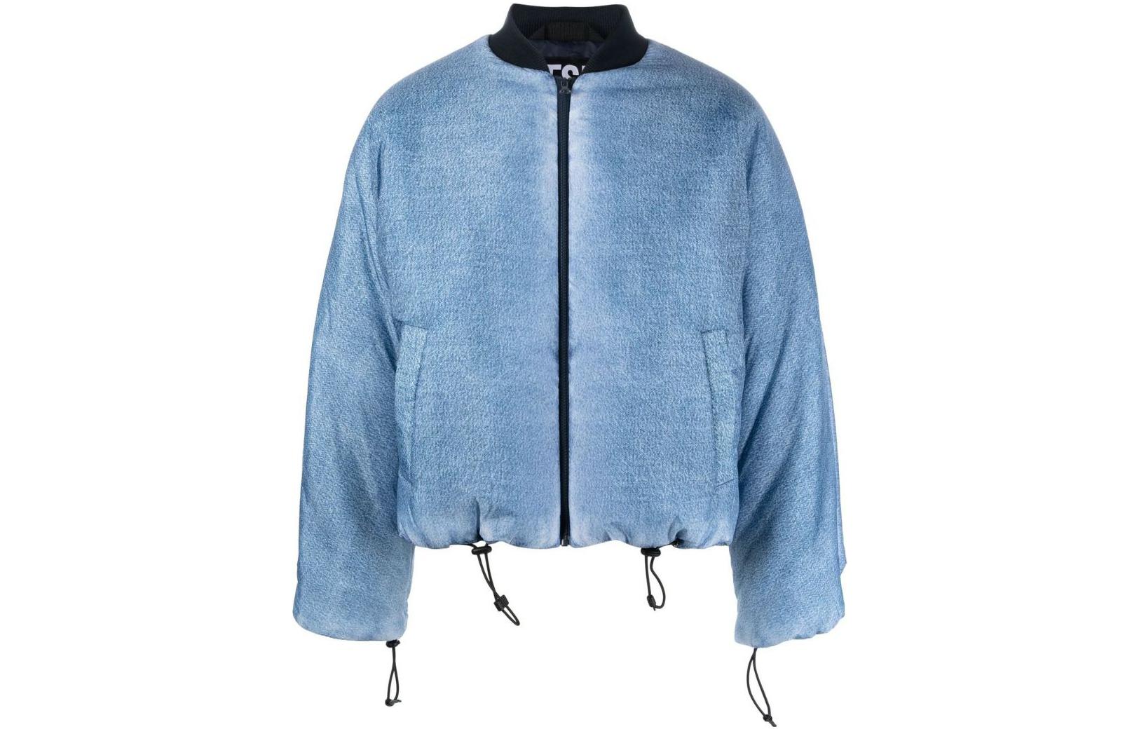 

DIESEL Замковая бомбер куртка с принтом, Blue