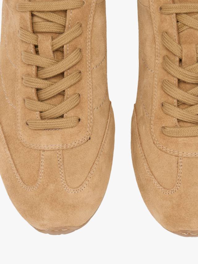 Carr Suede тонкая подошва шнурованные кроссовки Russell & Bromley, Natural — фото 4