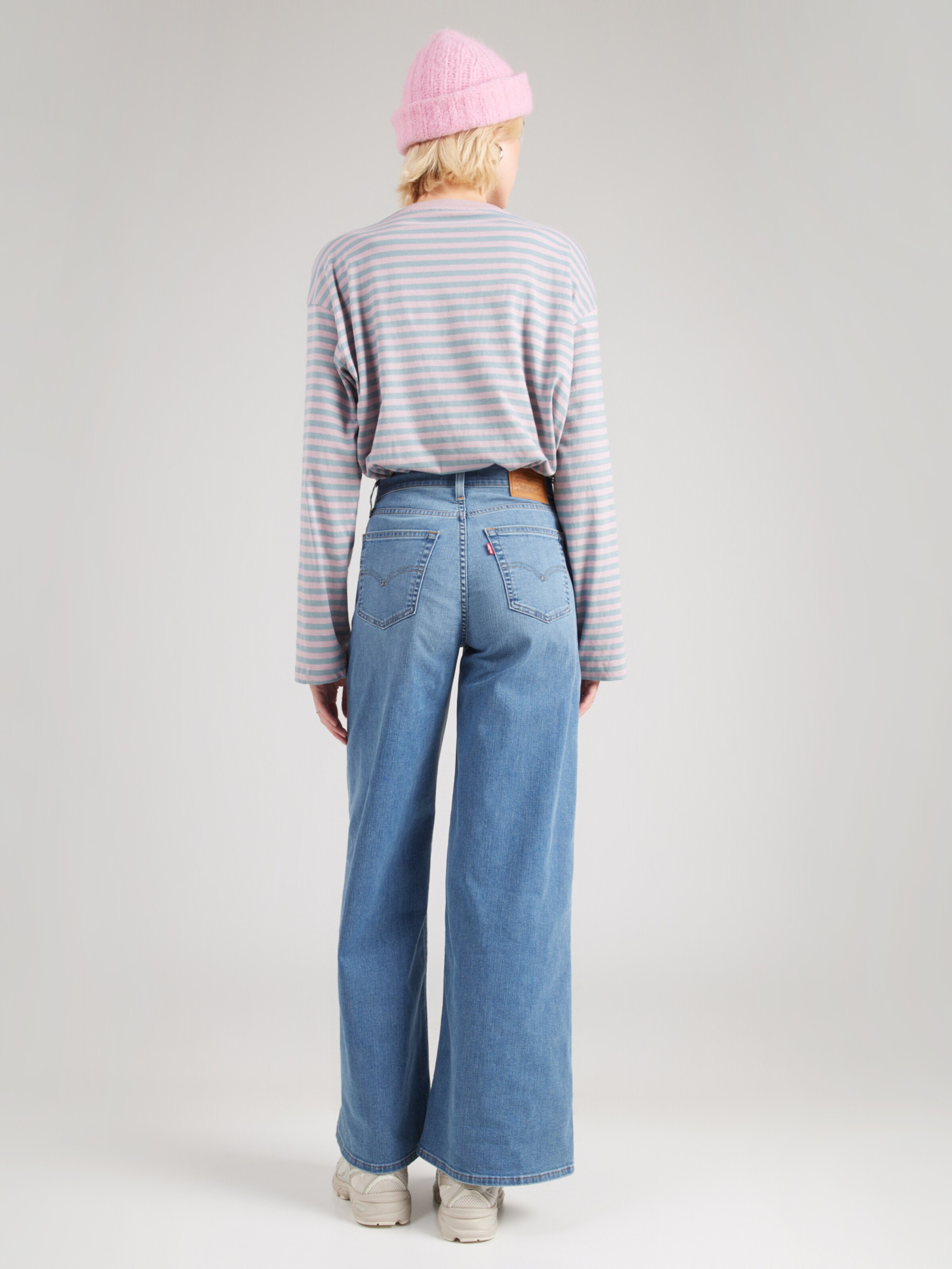 LEVI'S  Джинсы с широкими штанинами '728 High Rise Wide Leg Jeans' в синем дениме — фото 4