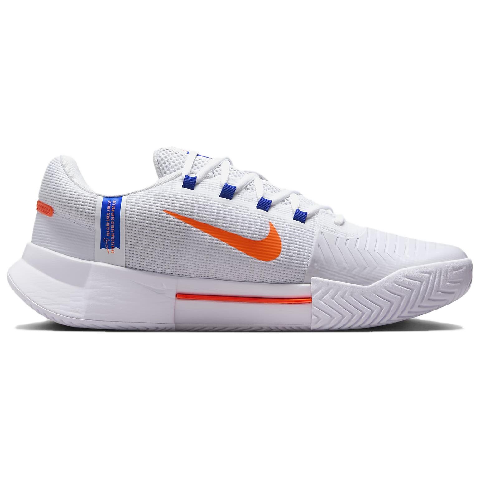 Кроссовки Nike GP Challenge 1 Low Top мужские бело-сине-оранжевые — фото 2