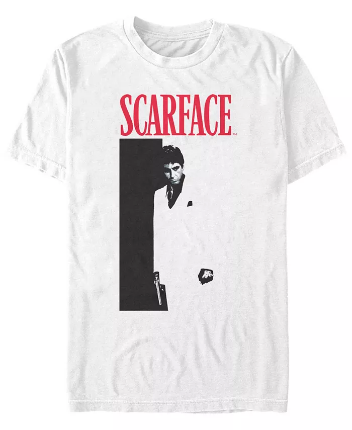 

Футболка мужская "Scarface" с культовым черно-белым постером фильма Fifth Sun, белый